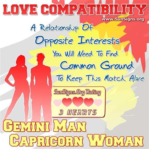 capricorn man and gemini woman